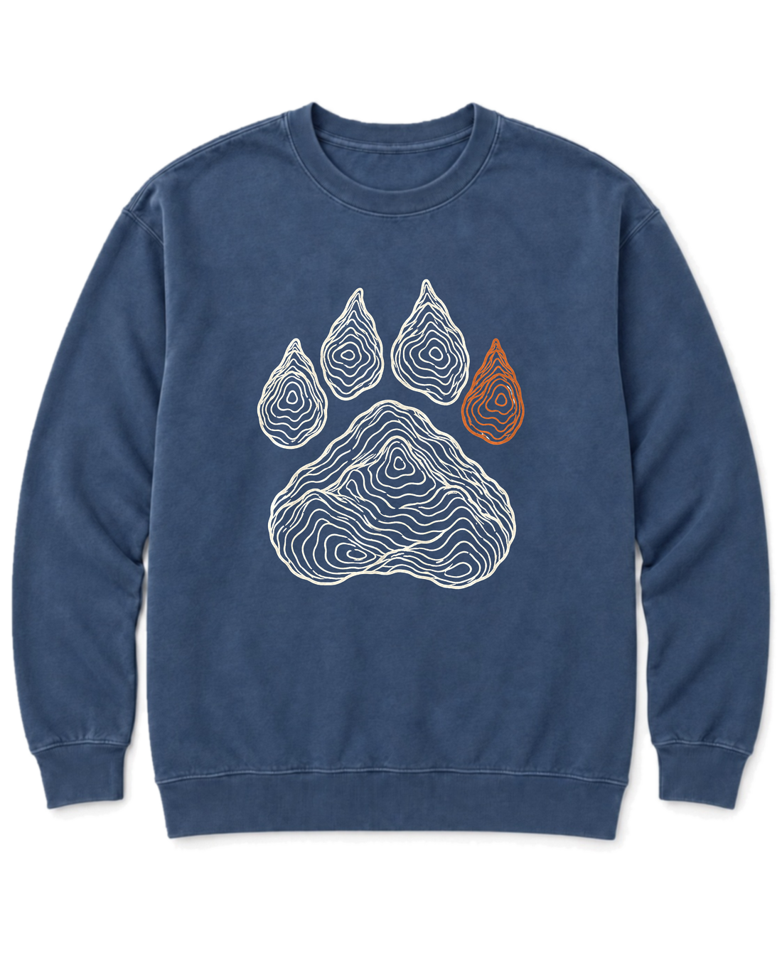 Topo Bear Paw Sweatshirt - Denim