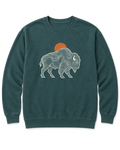 Topo Bison Sweatshirt - Blue Spruce