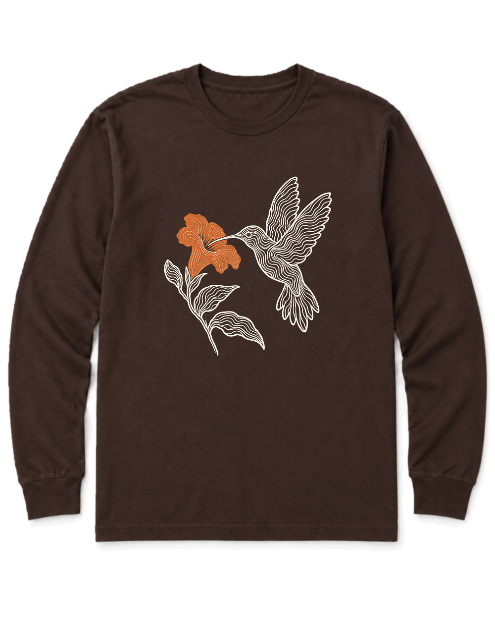 Topo Hummingbird Long Sleeve Shirt - Dark Chocolate