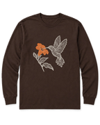 Topo Hummingbird Long Sleeve Shirt - Dark Chocolate