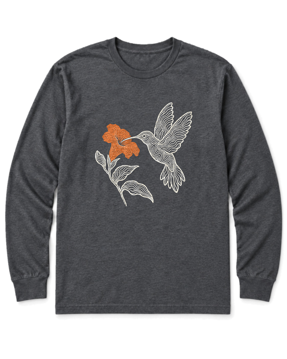 Topo Hummingbird Long Sleeve Shirt - Dark Heather