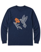 Topo Hummingbird Long Sleeve Shirt - Navy