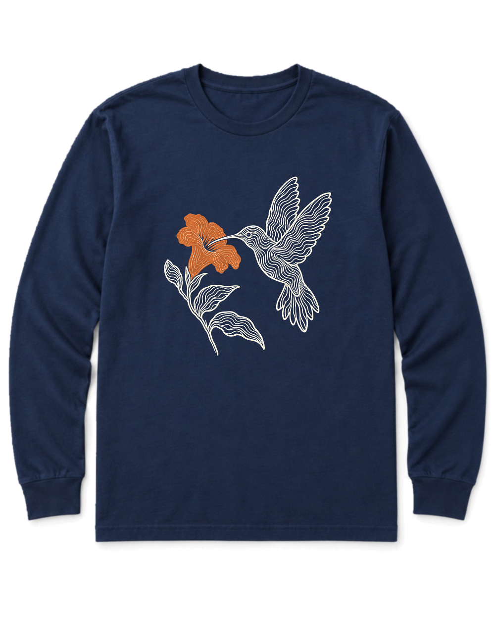 Topo Hummingbird Long Sleeve Shirt - Navy