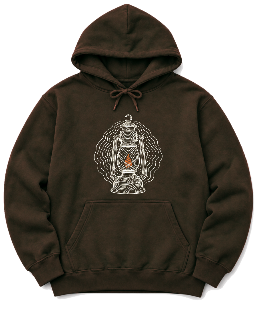 Topo Lantern Hoodie - Dark Chocolate