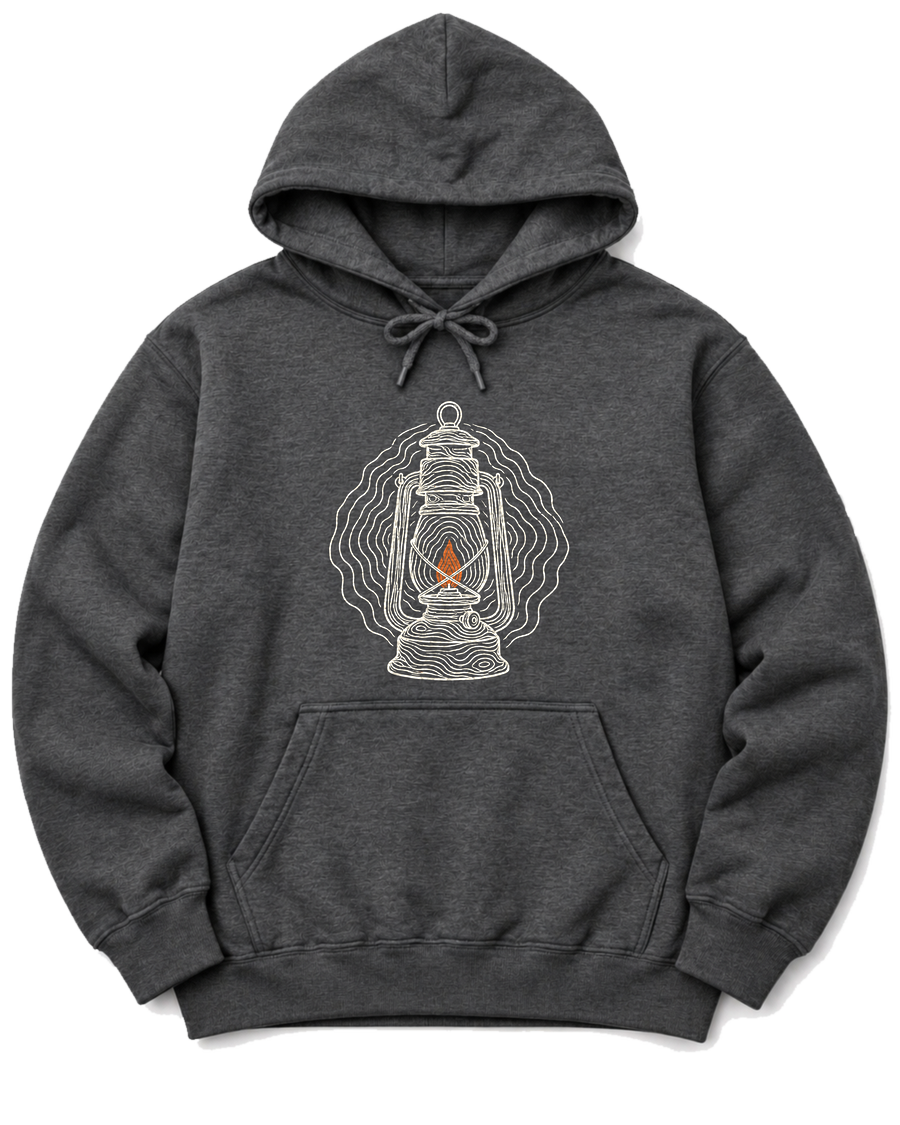 Topo Lantern Hoodie - Dark Heather