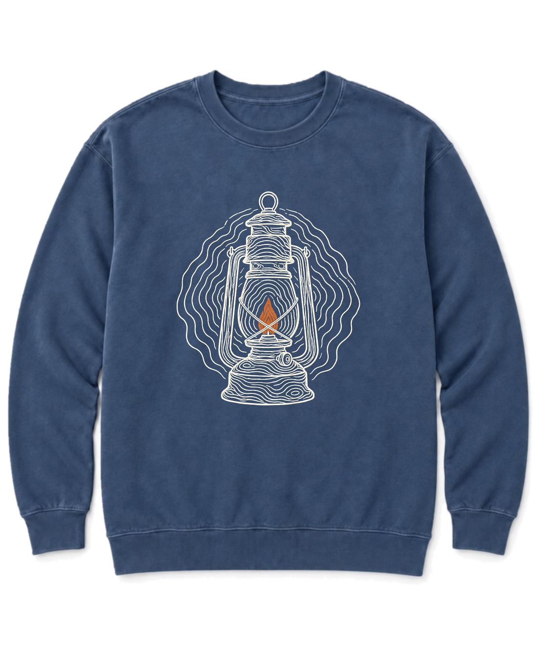 Topo Lantern Sweatshirt - Denim