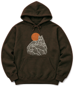 Topo Mountain Lion Hoodie - Dark Chocolate