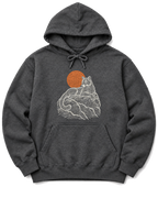 Topo Mountain Lion Hoodie - Dark Heather