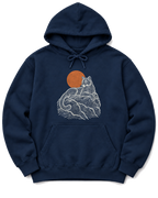 Topo Mountain Lion Hoodie - Navy