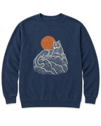 Topo Mountain Lion Sweatshirt - True Navy