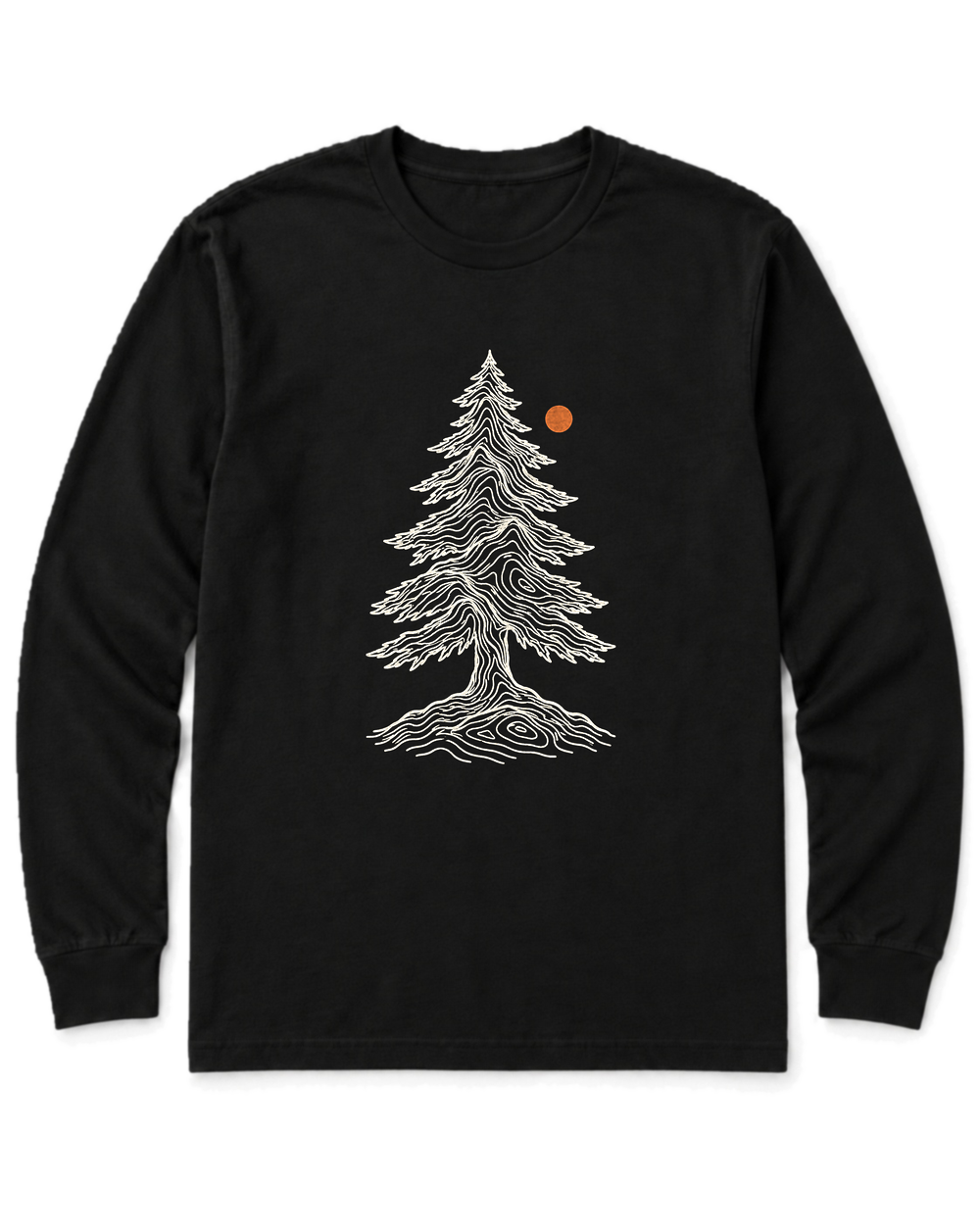 Topo Pine Long Sleeve Shirt - Black