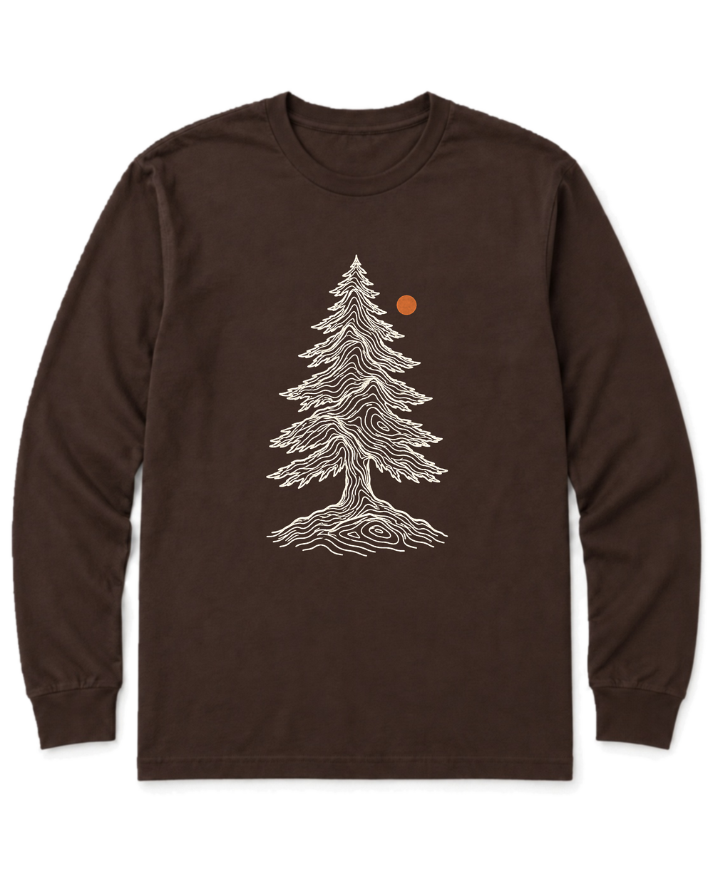 Topo Pine Long Sleeve Shirt - Dark Chocolate