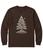 Topo Pine Long Sleeve Shirt - Dark Chocolate