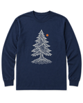 Topo Pine Long Sleeve Shirt - Navy