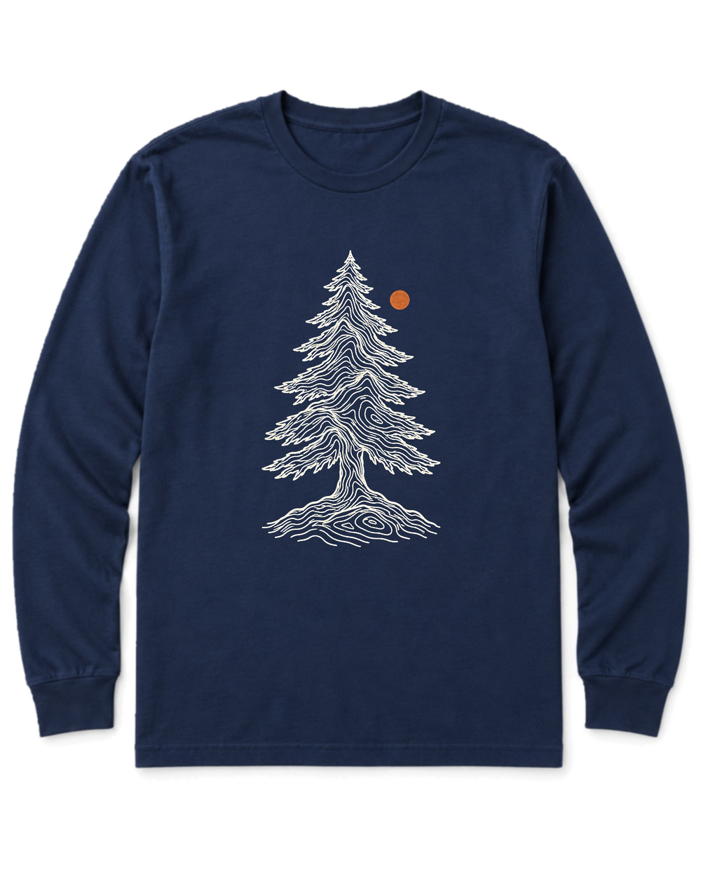 Topo Pine Long Sleeve Shirt - Navy