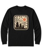 Topo Pines Long Sleeve Shirt - Black