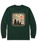 Topo Pines Long Sleeve Shirt - Forest Green