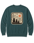 Topo Pines Sweatshirt - Blue Spruce