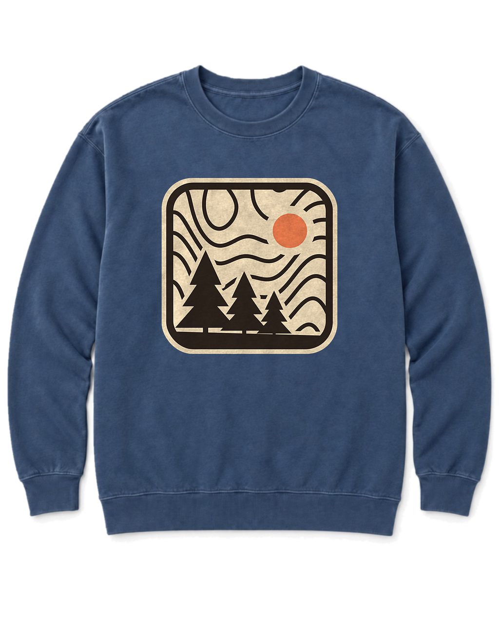Topo Pines Sweatshirt - Denim