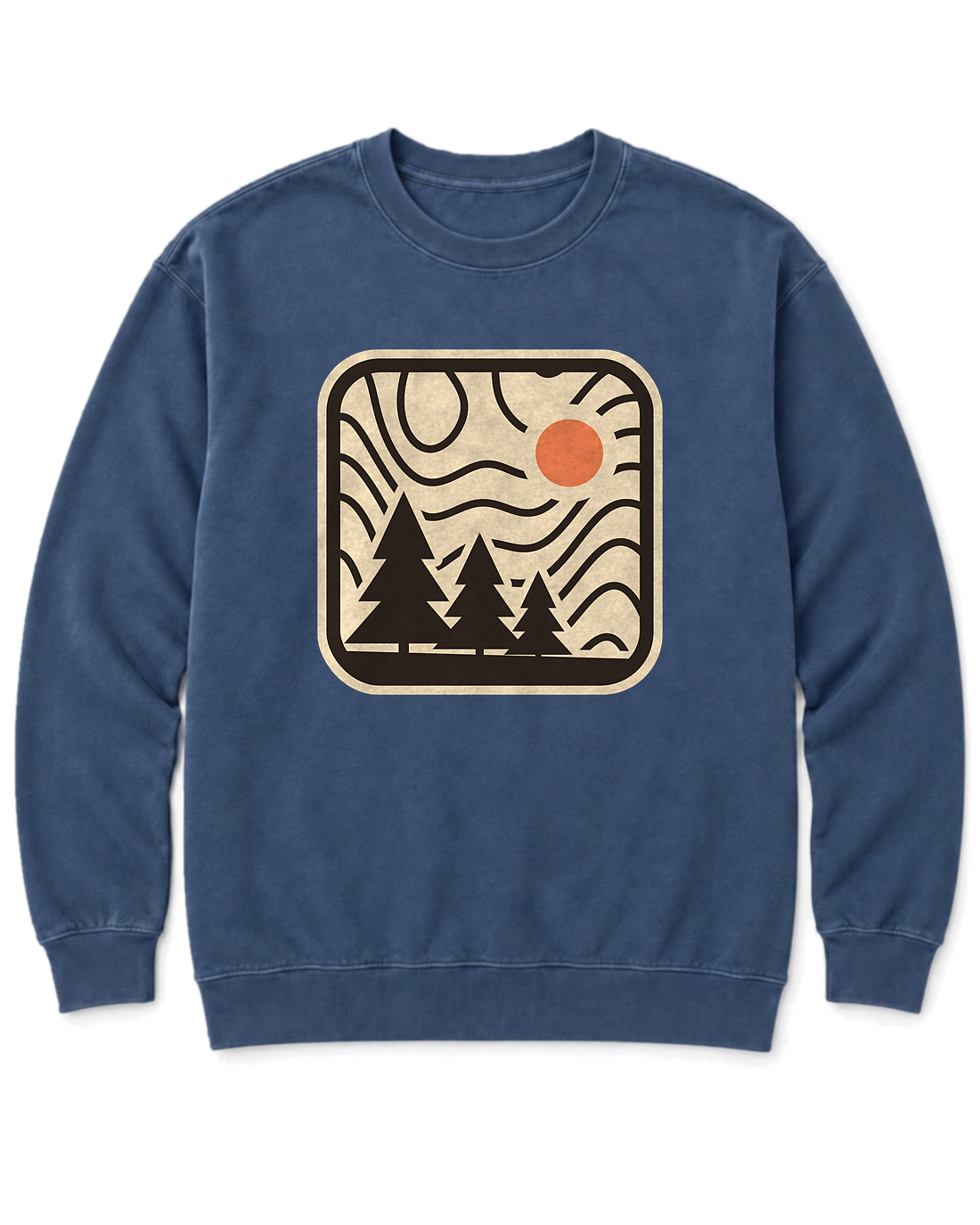 Topo Pines Sweatshirt - Denim