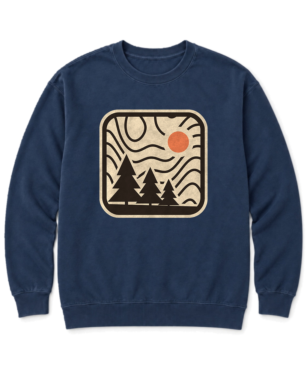 Topo Pines Sweatshirt - True Navy