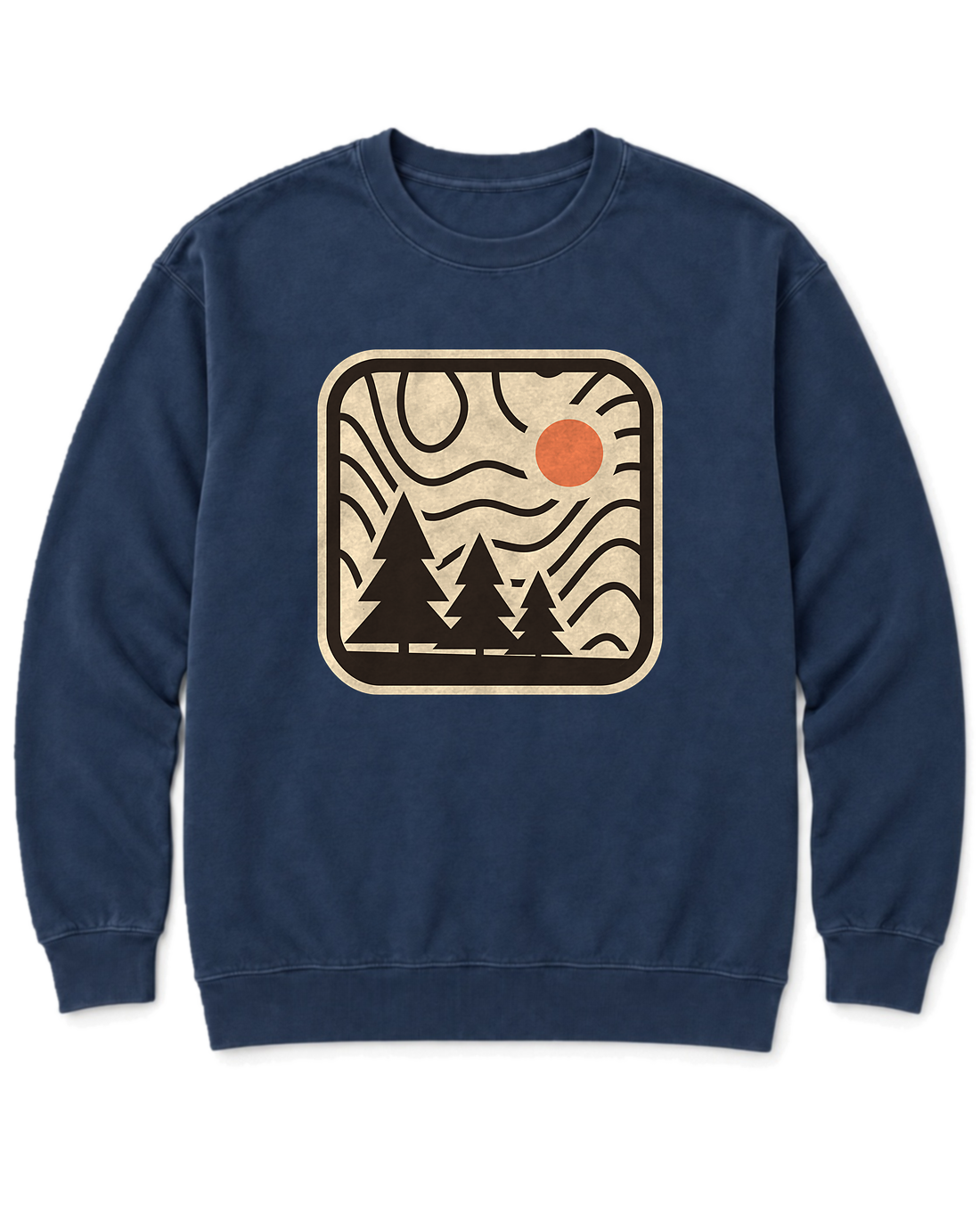 Topo Pines Sweatshirt - True Navy