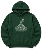 Topo Volcano Hoodie - Forest Green