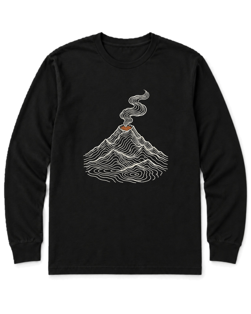 Topo Volcano Long Sleeve Shirt - Black