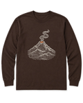 Topo Volcano Long Sleeve Shirt - Dark Chocolate