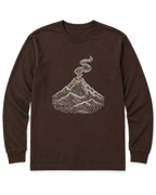 Topo Volcano Long Sleeve Shirt - Dark Chocolate
