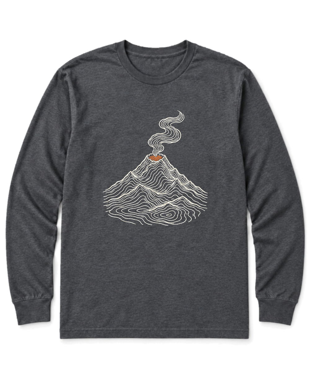 Topo Volcano Long Sleeve Shirt - Dark Heather