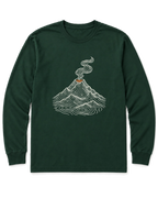 Topo Volcano Long Sleeve Shirt - Forest Green