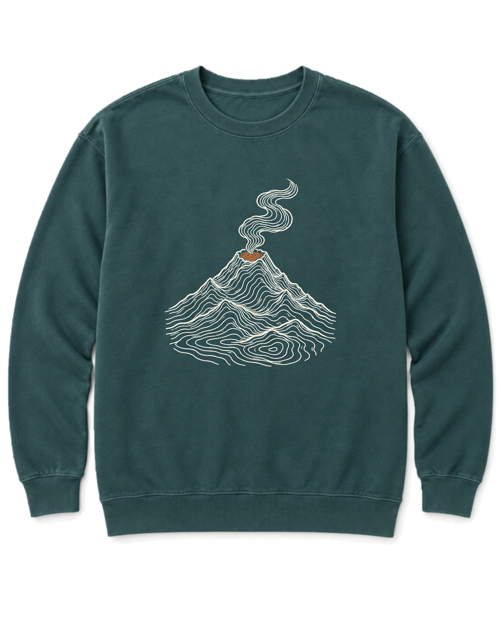 Topo Volcano Sweatshirt - Blue Spruce
