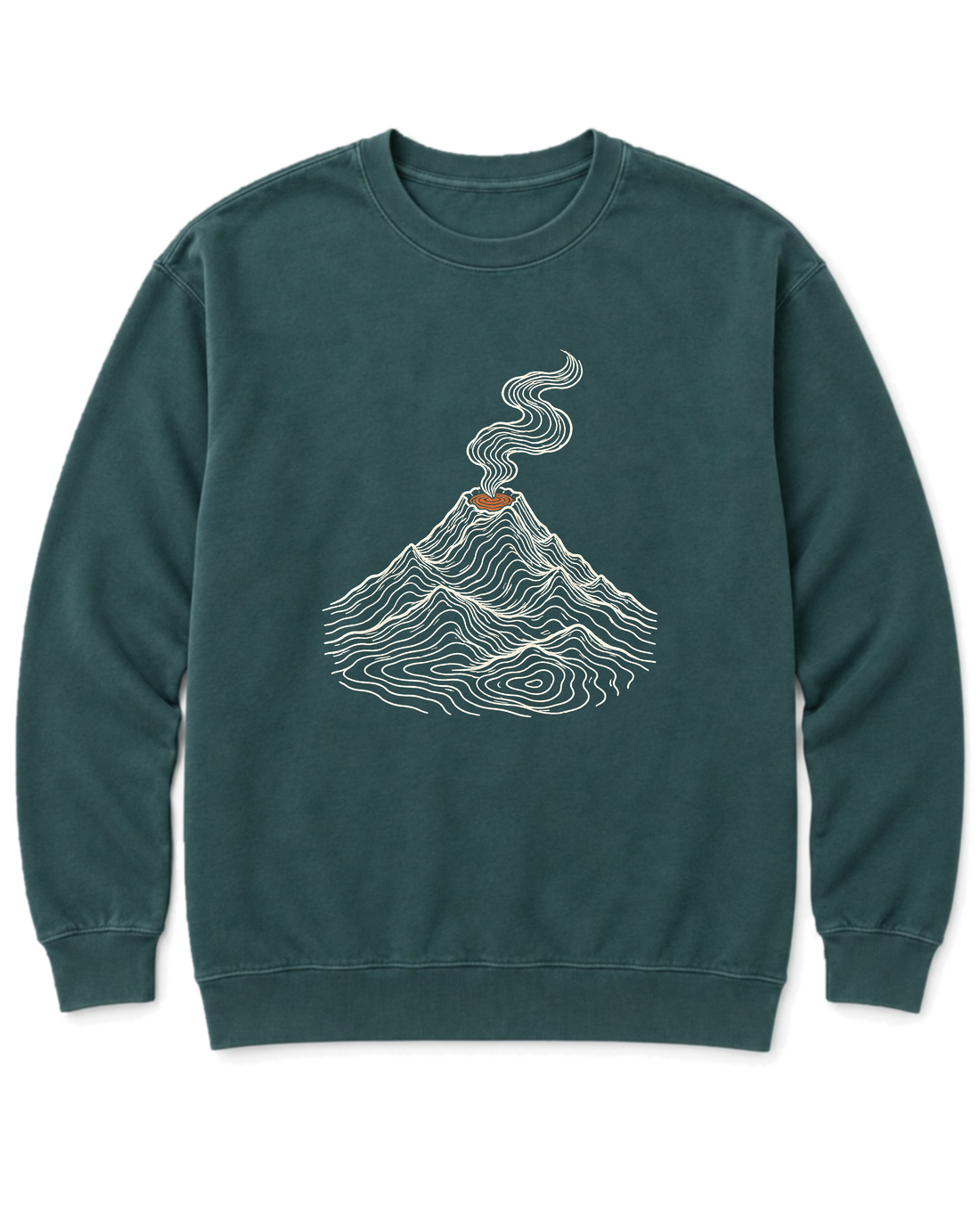 Topo Volcano Sweatshirt - Blue Spruce