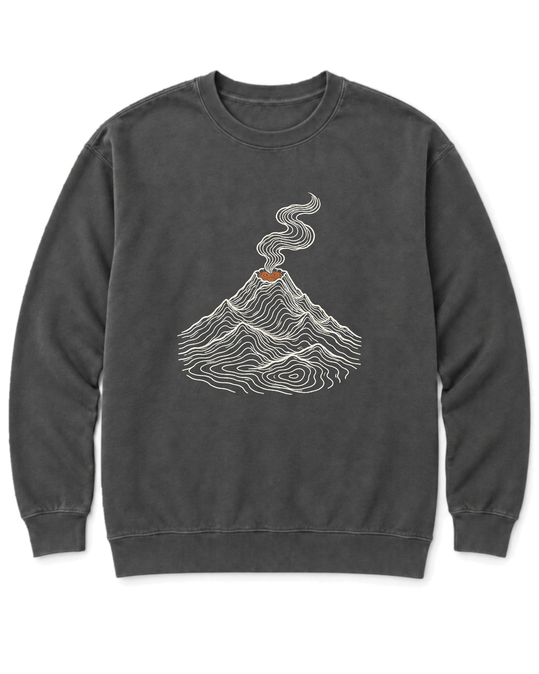 Topo Volcano Sweatshirt - Pepper