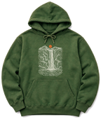Topo Waterfall Hoodie - Military Green