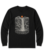 Topo Waterfall Long Sleeve Shirt - Black