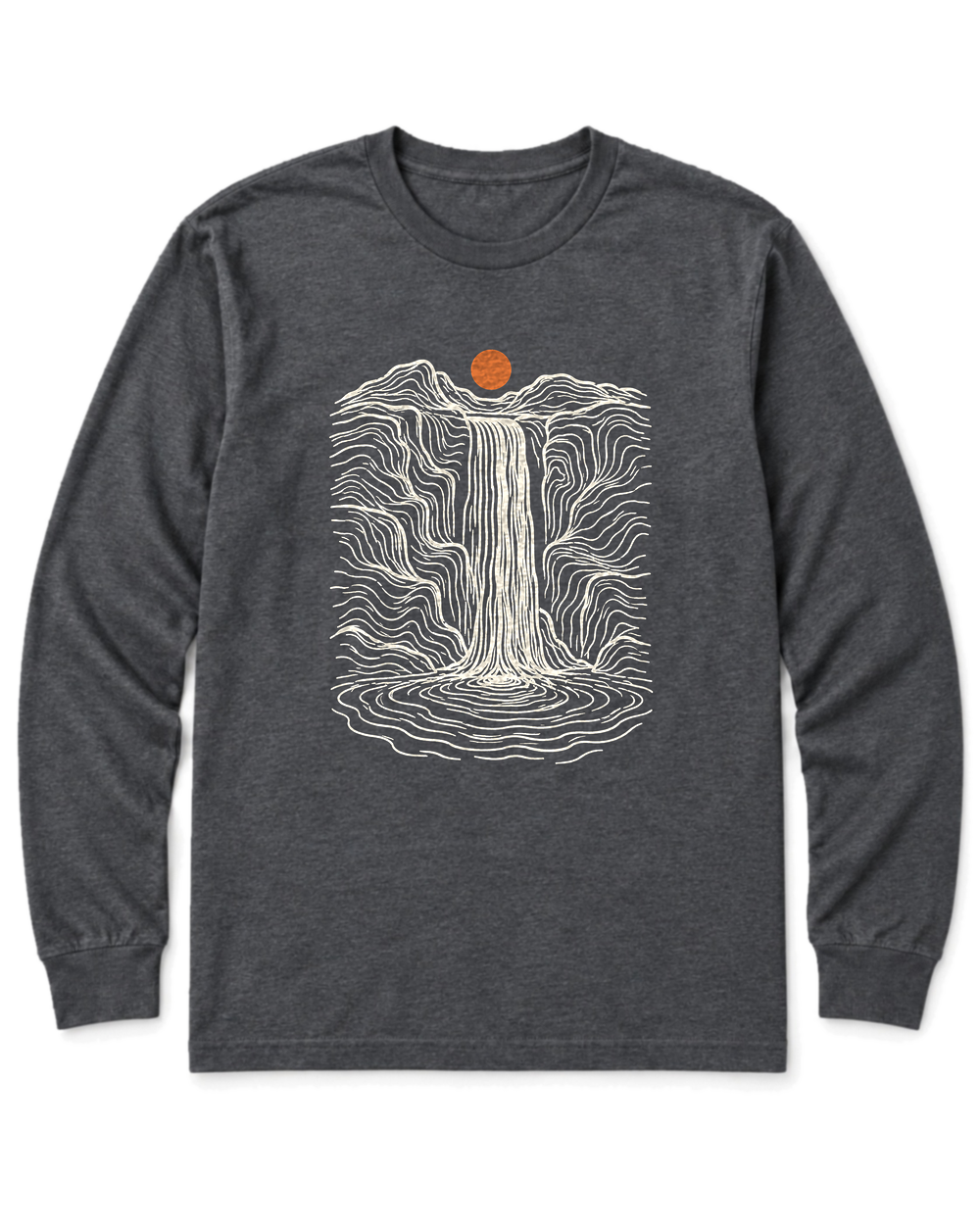 Topo Waterfall Long Sleeve Shirt - Dark Heather