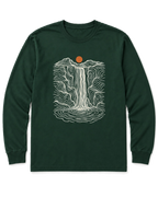 Topo Waterfall Long Sleeve Shirt - Forest Green