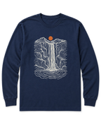 Topo Waterfall Long Sleeve Shirt - Navy