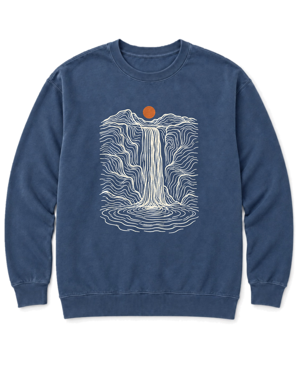 Topo Waterfall Sweatshirt - Denim
