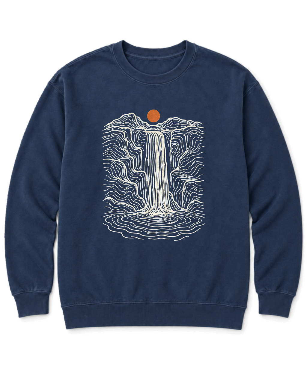 Topo Waterfall Sweatshirt - True Navy