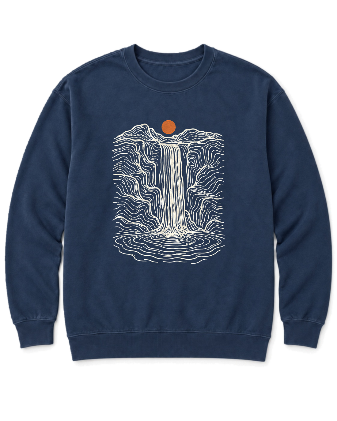 Topo Waterfall Sweatshirt - True Navy