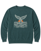 Topo Whale Tail Sweatshirt - Blue Spruce