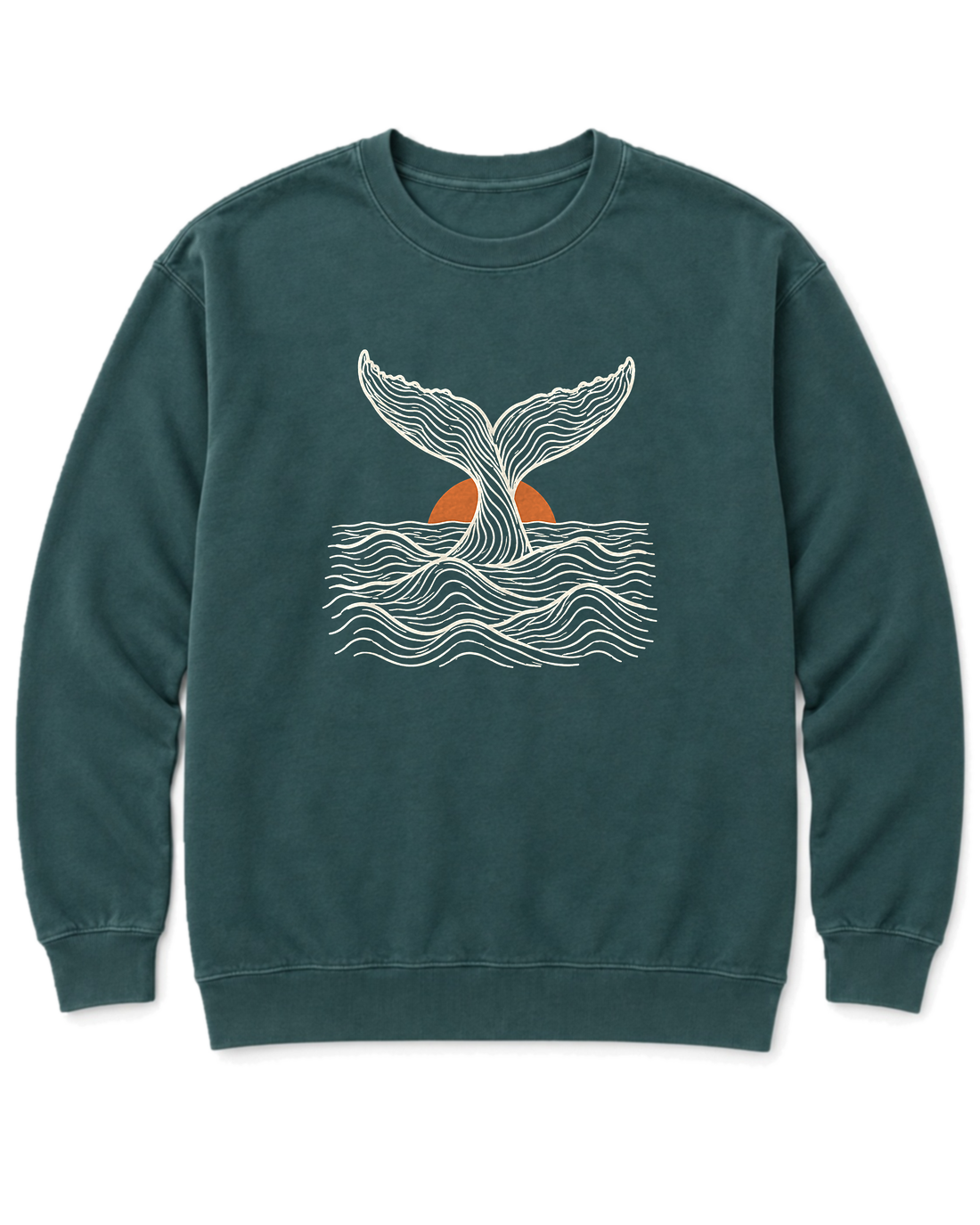 Topo Whale Tail Sweatshirt - Blue Spruce