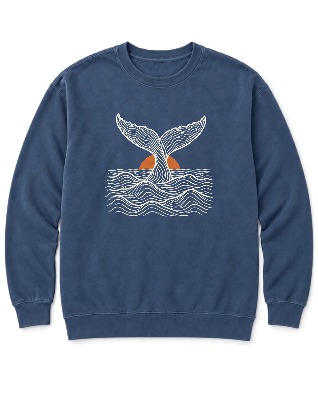 Topo Whale Tail Sweatshirt - Denim