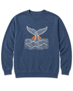 Topo Whale Tail Sweatshirt - Denim