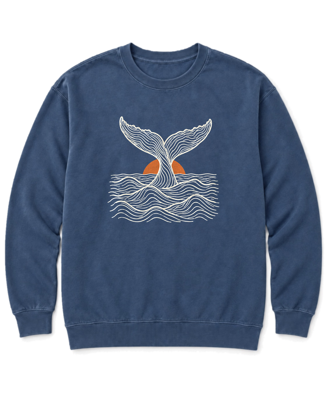 Topo Whale Tail Sweatshirt - Denim
