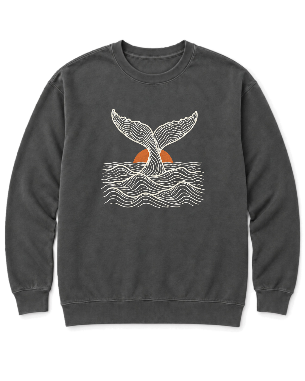 Topo Whale Tail Sweatshirt - Pepper