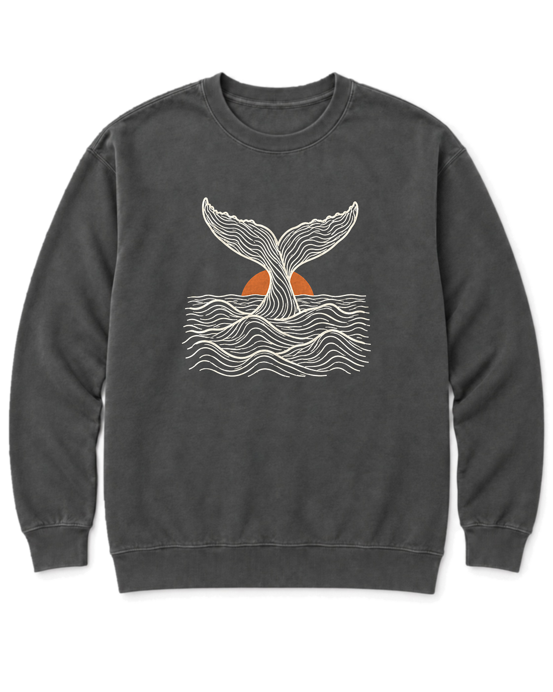 Topo Whale Tail Sweatshirt - Pepper
